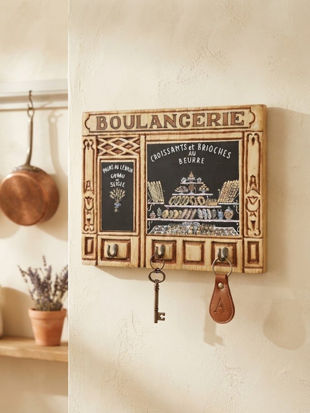 French Bakery Wall Key Holder - Made in Ste-Eulalie-en-Royans France